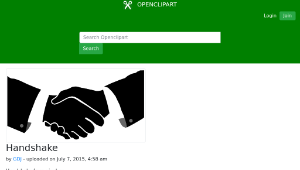 openclipart圖庫：Handshake縮圖