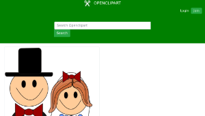 openclipart圖庫：Brautpaar縮圖