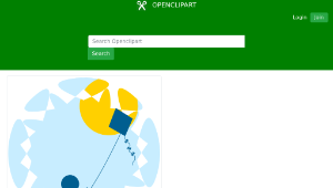 openclipart圖庫：Child with a kite縮圖