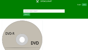 openclipart圖庫：DVD-資源代表圖
