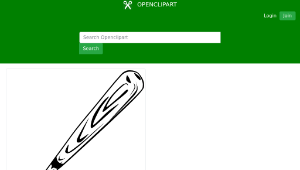 openclipart圖庫：Baseball bat-資源代表圖