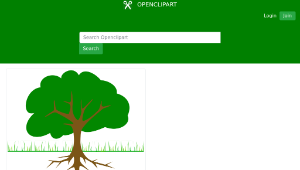 openclipart圖庫：tree branches and root 01r-資源代表圖