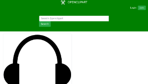 openclipart圖庫：Headphones icon縮圖