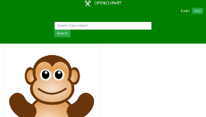 openclipart圖庫：monkey toy縮圖