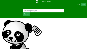 openclipart圖庫：golf panda-資源代表圖