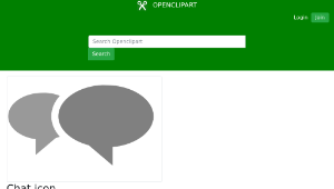openclipart圖庫：Chat icon-資源代表圖