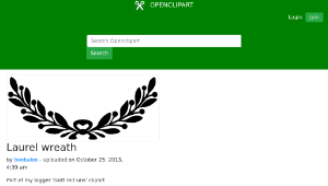 openclipart圖庫：Laurel wreath縮圖