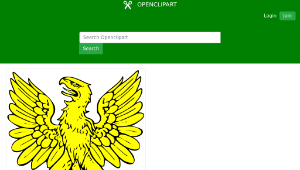 openclipart圖庫：eagle displayed-資源代表圖