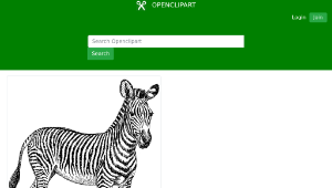 openclipart圖庫：zebra