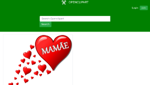openclipart圖庫：Hearts for Mom