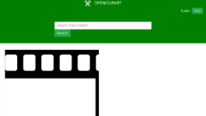openclipart圖庫：Movie tape