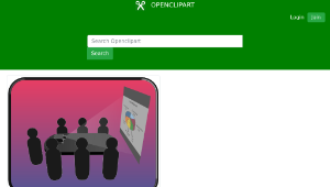 openclipart圖庫：Meeting Presentation-資源代表圖