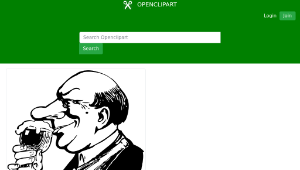 openclipart圖庫：the beer snob縮圖