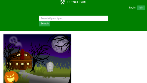 openclipart圖庫：Halloween Haunted House縮圖