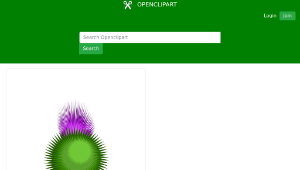 openclipart圖庫：Scottish Thistle縮圖