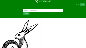 openclipart圖庫：hare and tabor縮圖