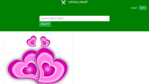 openclipart圖庫：Loving Hearts-資源代表圖