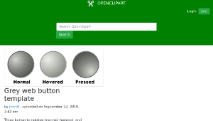 openclipart圖庫：Grey web button template-資源代表圖