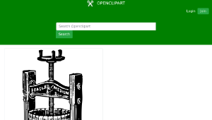 openclipart圖庫：wine press-資源代表圖