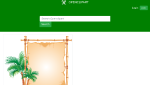 openclipart圖庫：Decorated bamboo frame-資源代表圖