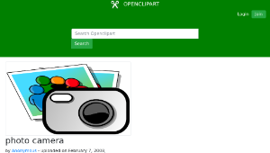 openclipart圖庫：photo camera-資源代表圖