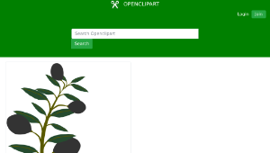 openclipart圖庫：Olive branch black olive-資源代表圖
