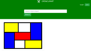 openclipart圖庫：mondrian