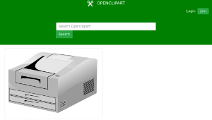 openclipart圖庫：Laser Printer ln縮圖