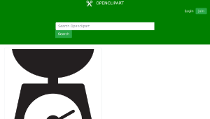 openclipart圖庫：Kitchen Icon - Scale縮圖