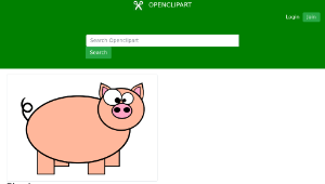 openclipart圖庫：Piggie-資源代表圖