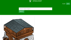 openclipart圖庫：RPG map symbols: Inn-資源代表圖