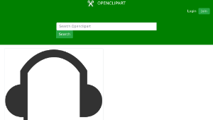 openclipart圖庫：Headset Icon縮圖