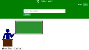 openclipart圖庫：Teacher (color)-資源代表圖