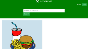 openclipart圖庫：Fast Food, Menu, Sample Usage縮圖