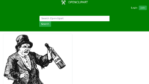 openclipart圖庫：Drunk on Gin & No Juice縮圖