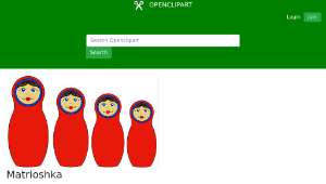 openclipart圖庫：Matrioshka縮圖