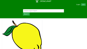 openclipart圖庫：Simple Fruit Lemon縮圖