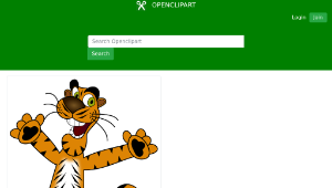 openclipart圖庫：Happy Tiger-資源代表圖