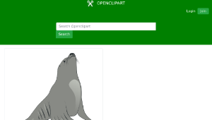 openclipart圖庫：Sea Lion-資源代表圖