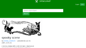 openclipart圖庫：spooky scene縮圖