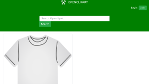openclipart圖庫：T-shirt white縮圖