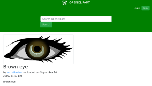 openclipart圖庫：Brown eye-資源代表圖