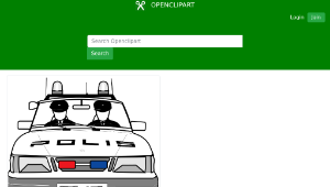 openclipart圖庫：Police car-資源代表圖