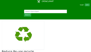 openclipart圖庫：Reduce Re-use recycle-資源代表圖