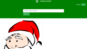 openclipart圖庫：Santa face-資源代表圖