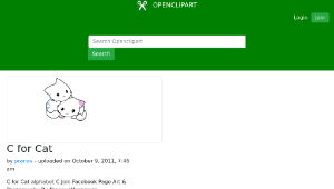 openclipart圖庫：C for Cat縮圖