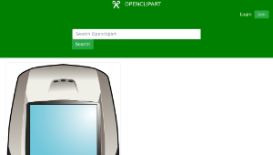 openclipart圖庫：Mobile Phone-資源代表圖
