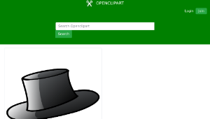 openclipart圖庫：Top hat縮圖