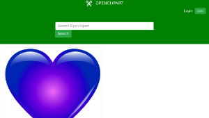 openclipart圖庫：Blue Heart縮圖
