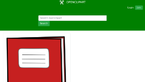 openclipart圖庫：Exercise Book縮圖